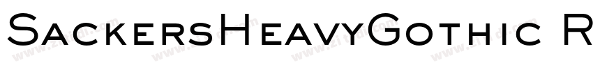 SackersHeavyGothic R字体转换